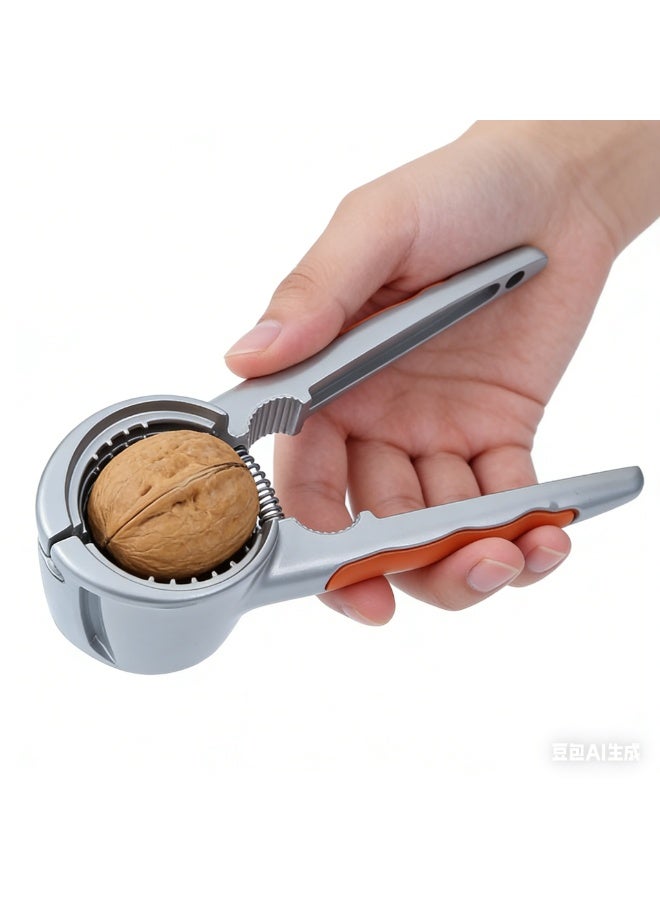 Multifunctional Aluminum Alloy Nut Cracker l Walnut & Pecan Sheller with Anti-Slip & Splash-Proof Design | Easy-to-Use | Heavy-Duty Nut Opener for Walnuts, Hazelnuts, Almonds - Image 1